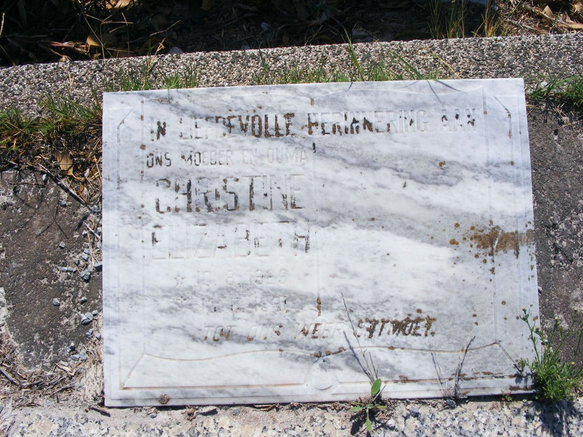 SIMPSON Christine Elizabeth 1928-1991