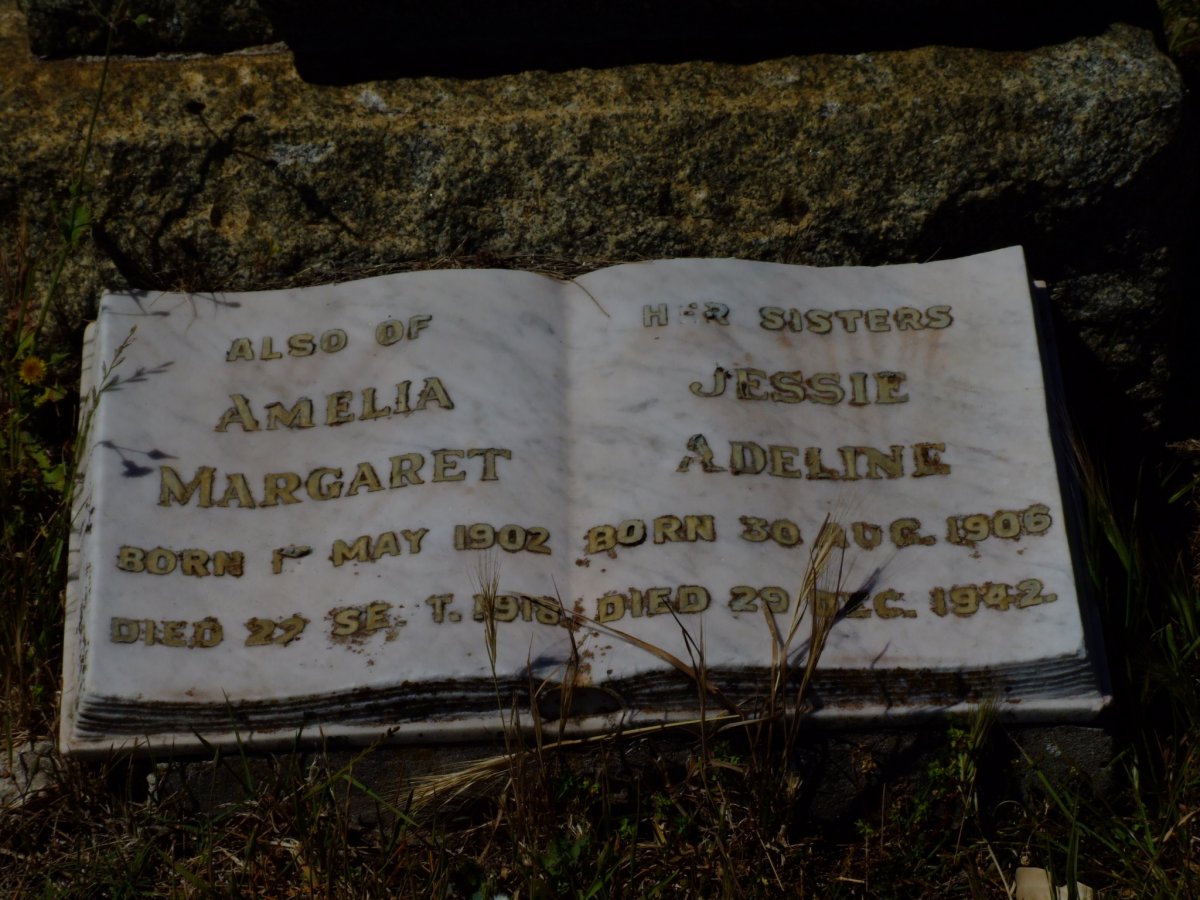MacDOUGALL Amelia Margaret 1902-1918 :: MacDOUGALL Jessie Adeline 1906-1942