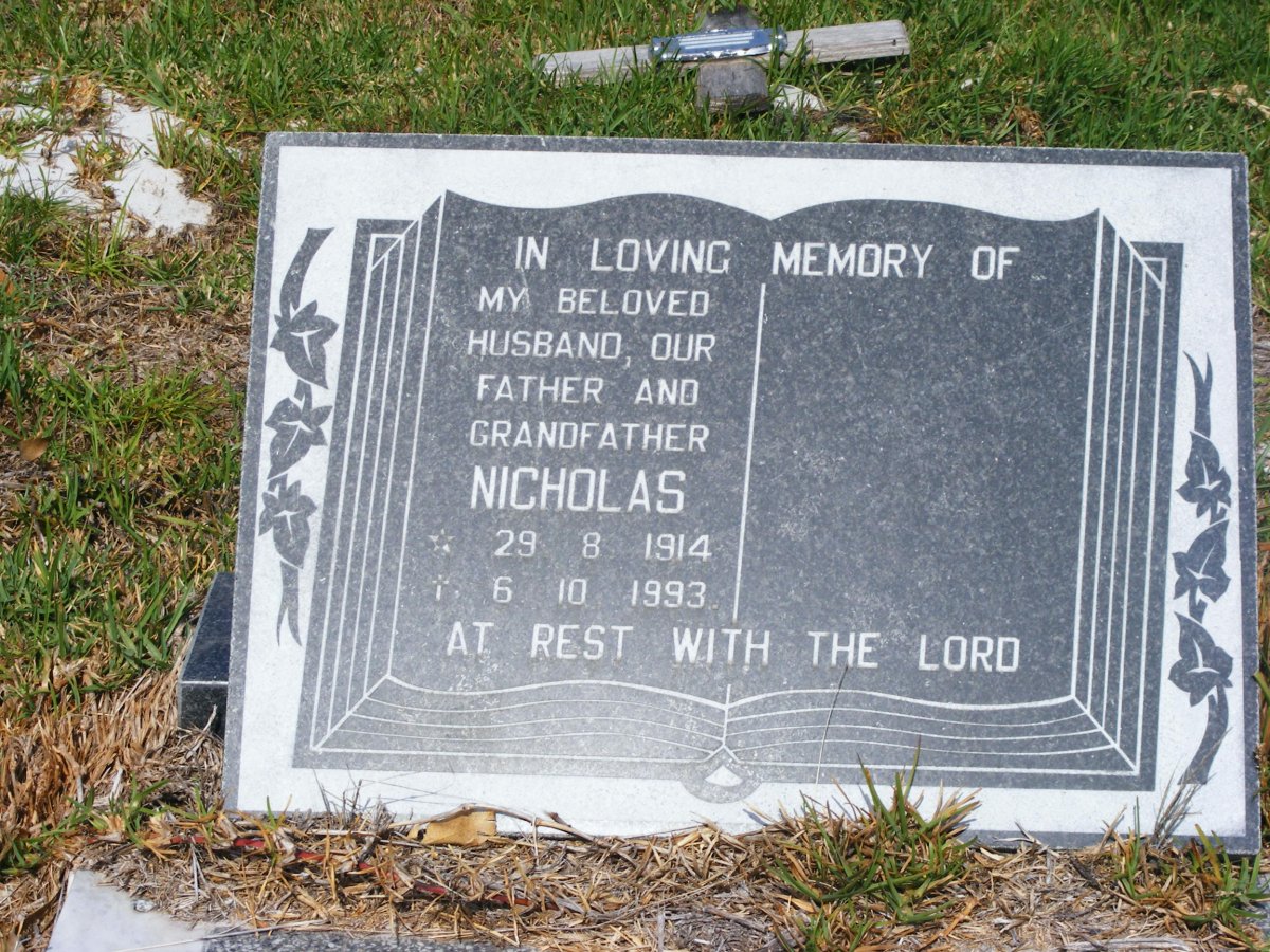 COETZEE Nicholas 1914-1993