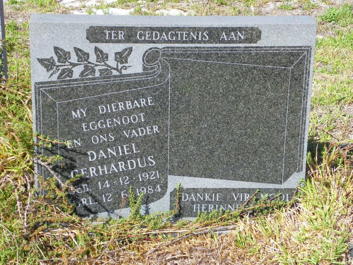 NIGRINI Daniel Gerhardus 1921-1984