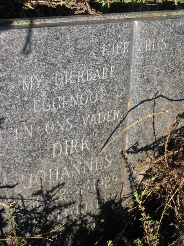 ODENDAAL Dirk Johannes 1929-1977