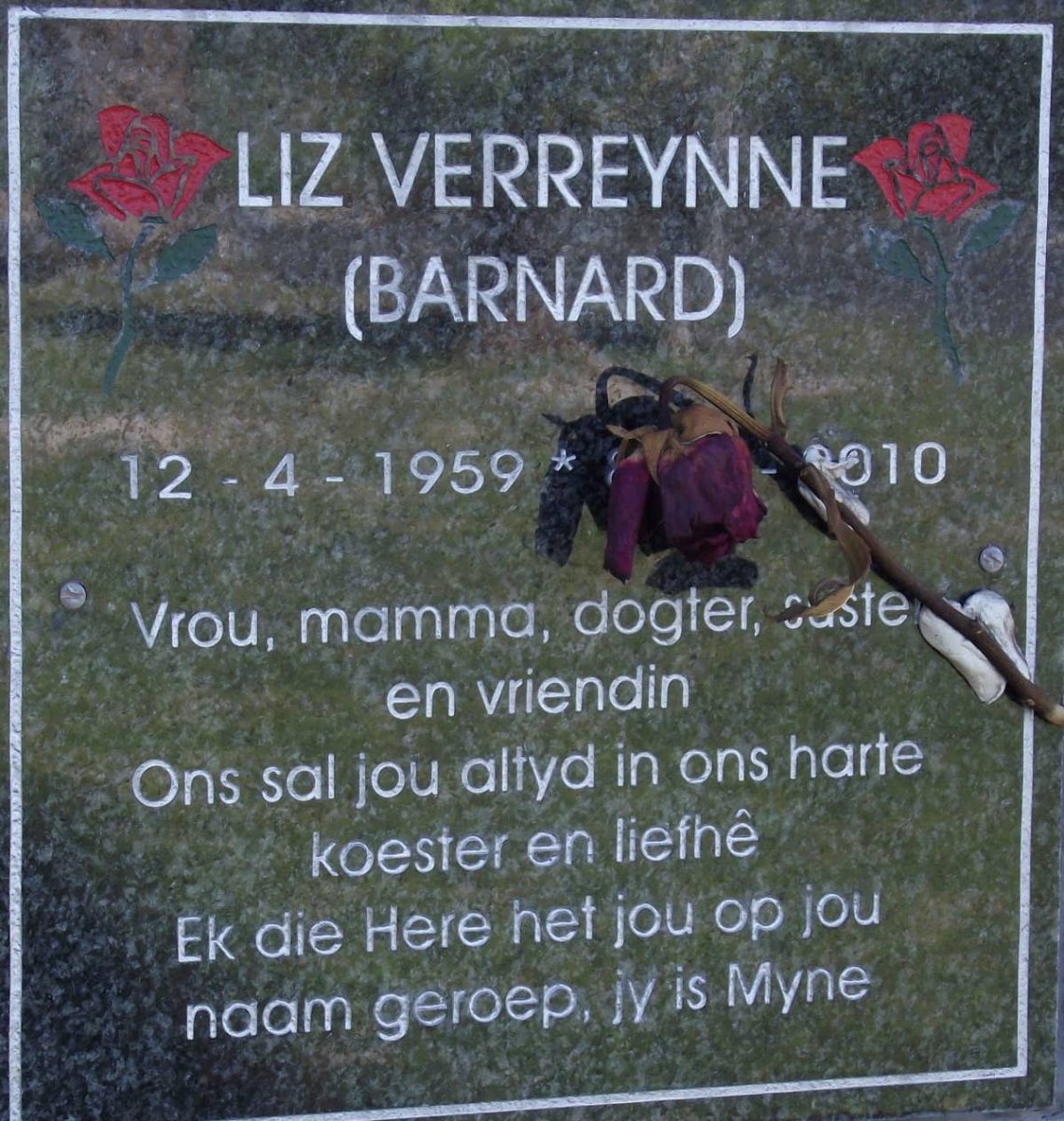 VERREYNNE Liz nee BARNARD 1959-2010