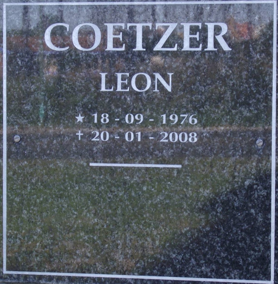 COETZER Leon 1976-2008