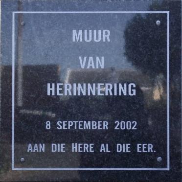 2. Muur van Herinnering