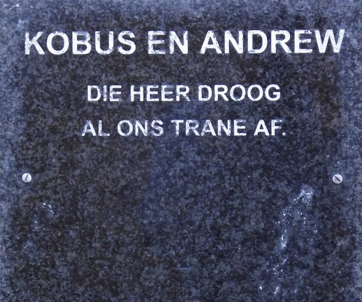 ? Kobus :: ? Andrew