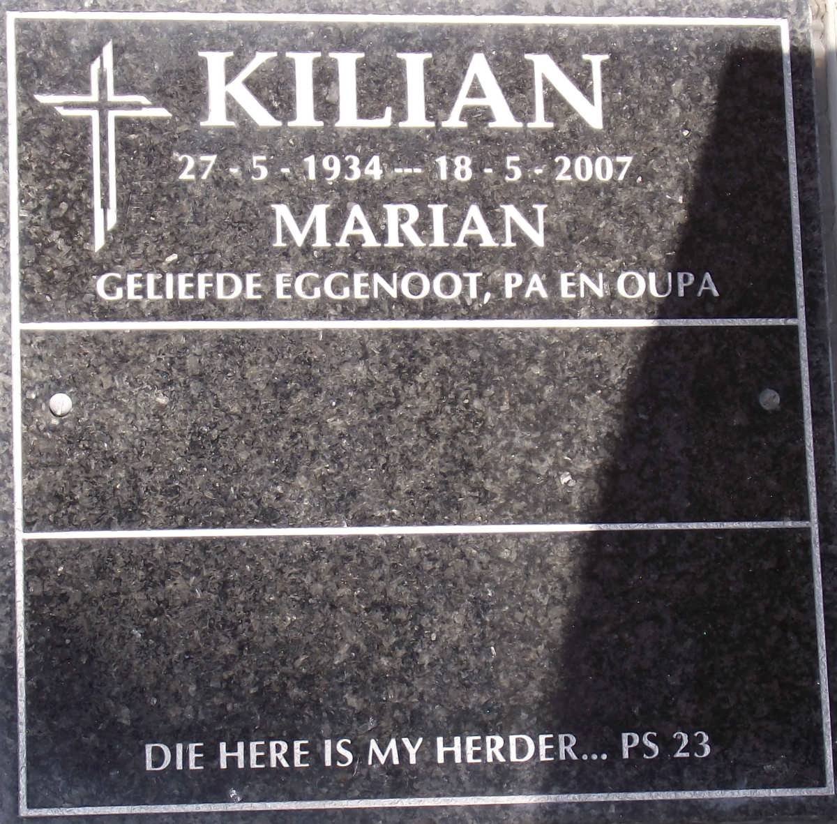 KILIAN Marian 1934-2007