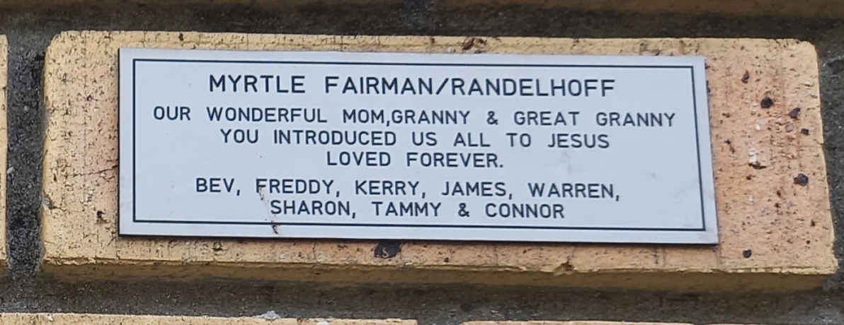 FAIRMAN Myrtle, RANDELHOFF