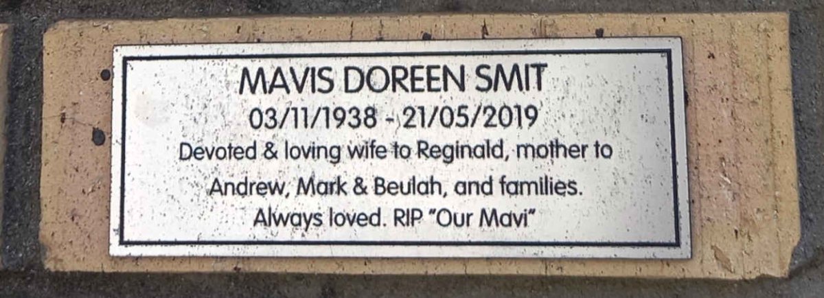 SMIT Mavis Doreen 1938-2019