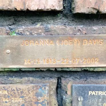 DAVIS Johanna 1913-2002