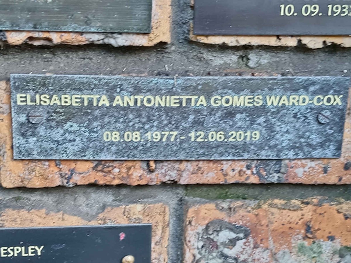COX Elisabetta Antonietta Gomes, WARD 1977-2019