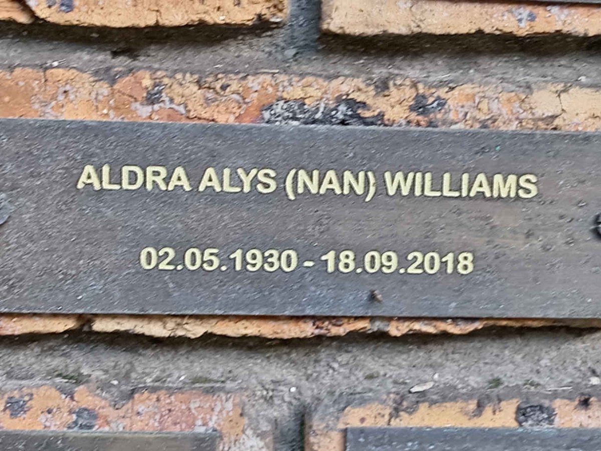 WILLIAMS Aldra Alys 1930-2018