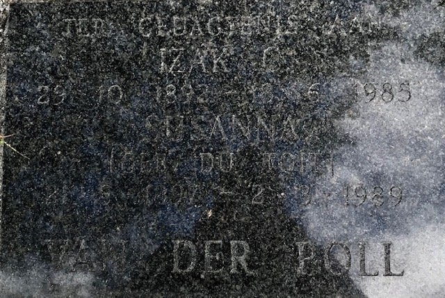 POLL Izak C., van der 1892-1985 &amp; Susanna du TOIT 1897-1989