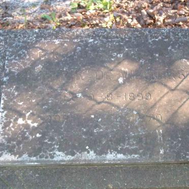 VILLIERS Hendrik A.C., de 1899-1970