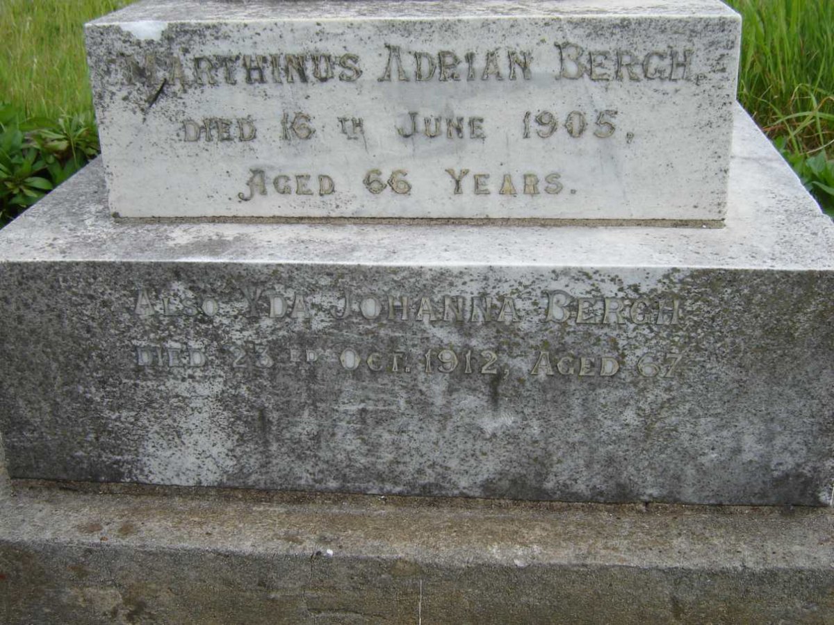 BERGH Marthinus Adrian -1905 &amp; Yda Johanna -1912