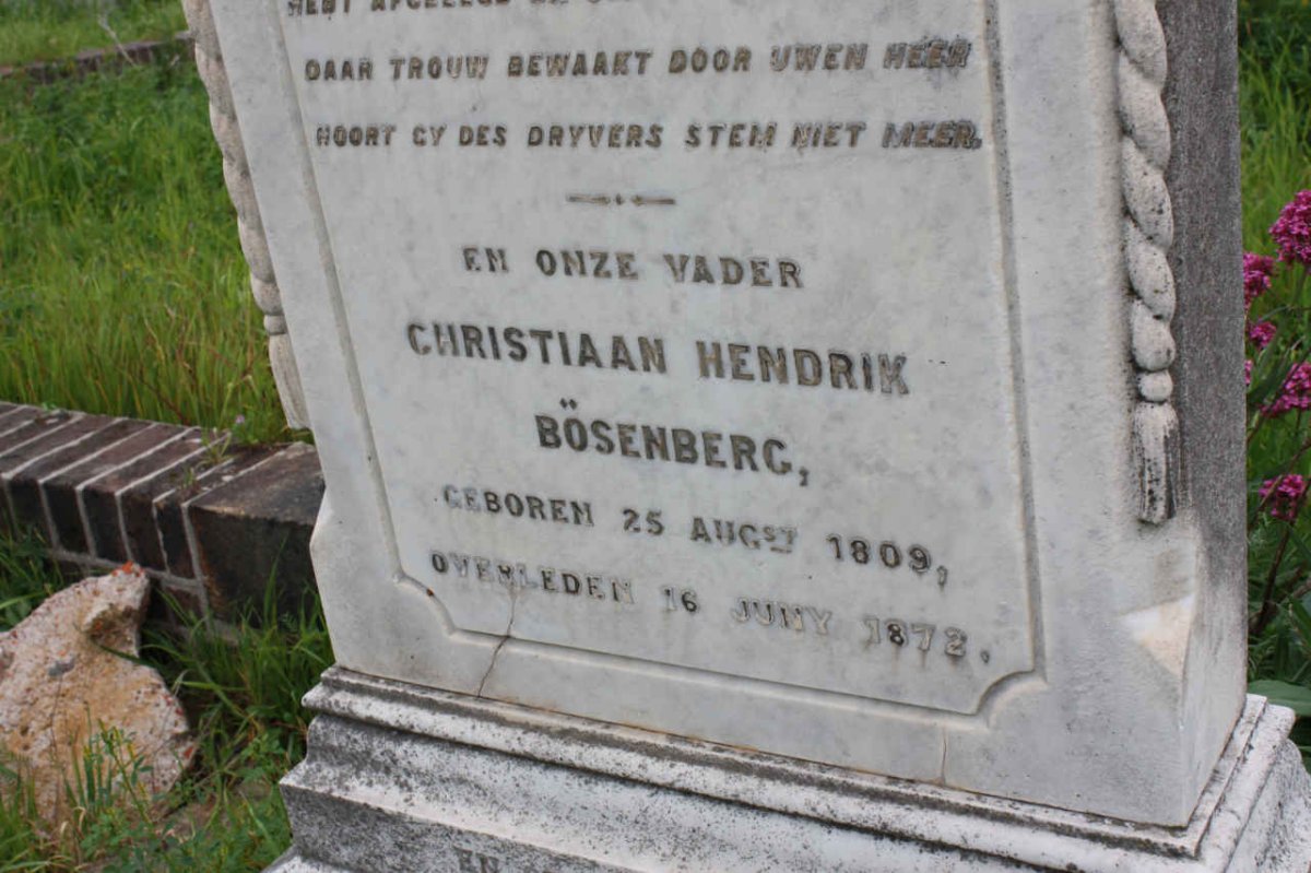BOSENBERG Christiaan Hendrik 1809-1872
