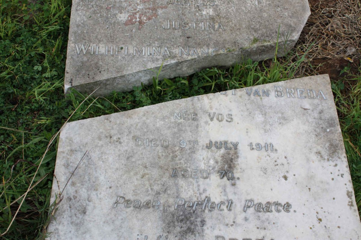 BREDA Justina Wilhelmina Nancy, van nee VOS  -1911