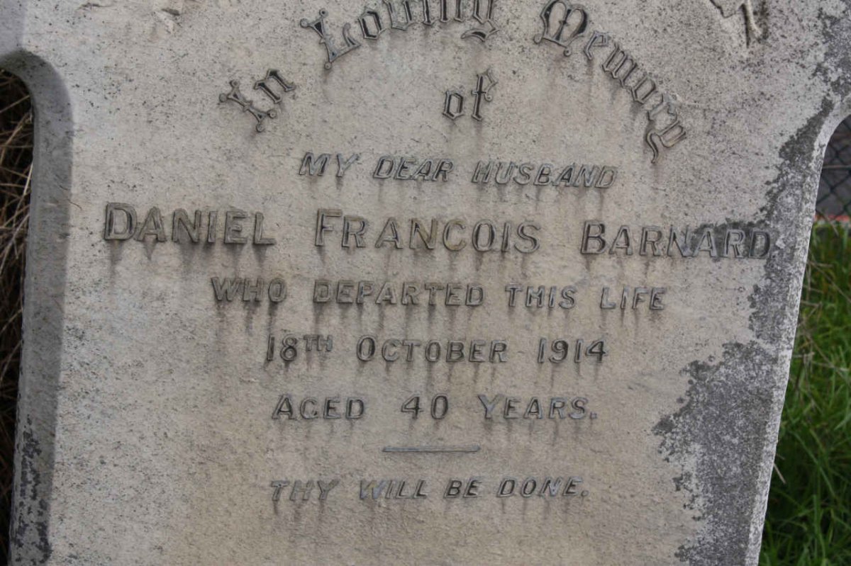 BARNARD Daniel Francois -1914