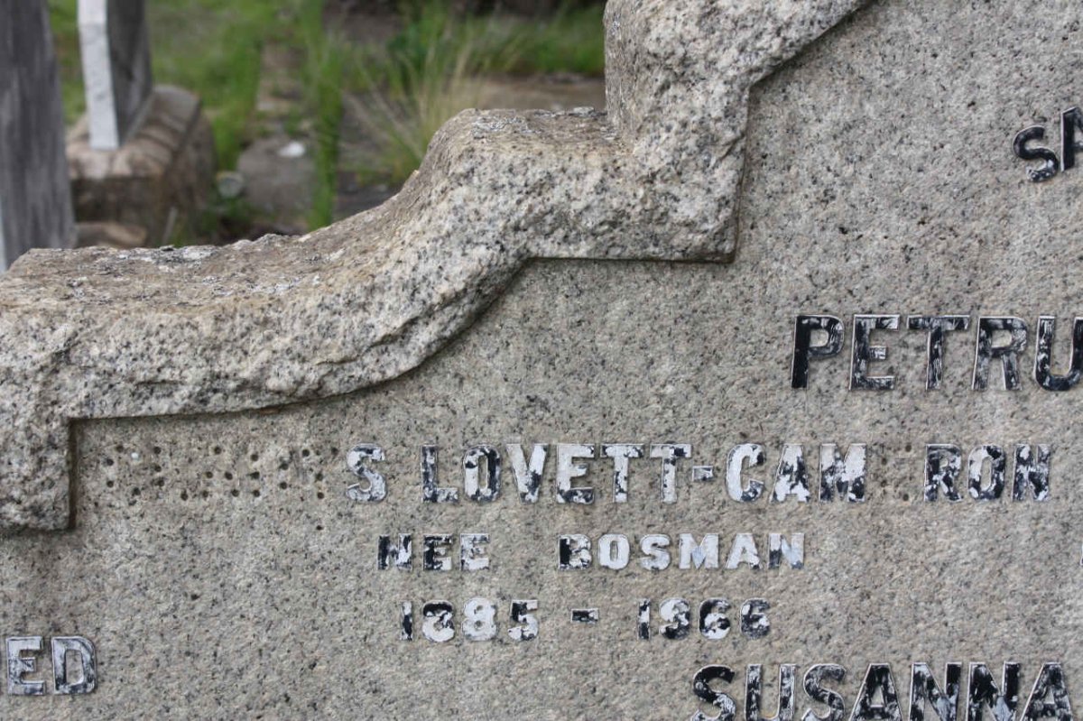 CAMERON ?,  Lovett nee BOSMAN 1885-1965