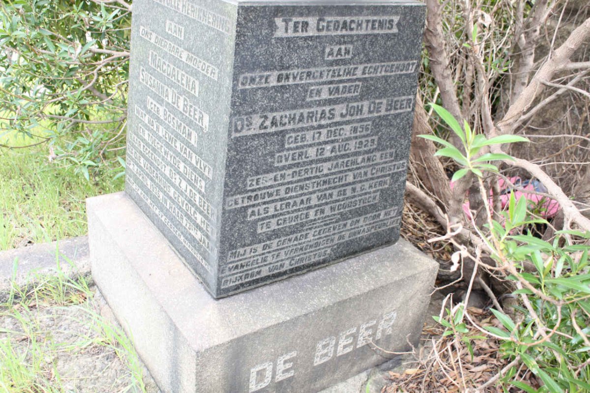BEER Zacharias Joh., de 1856-1923 &amp; Magdalena Susanna BOSMAN -1935