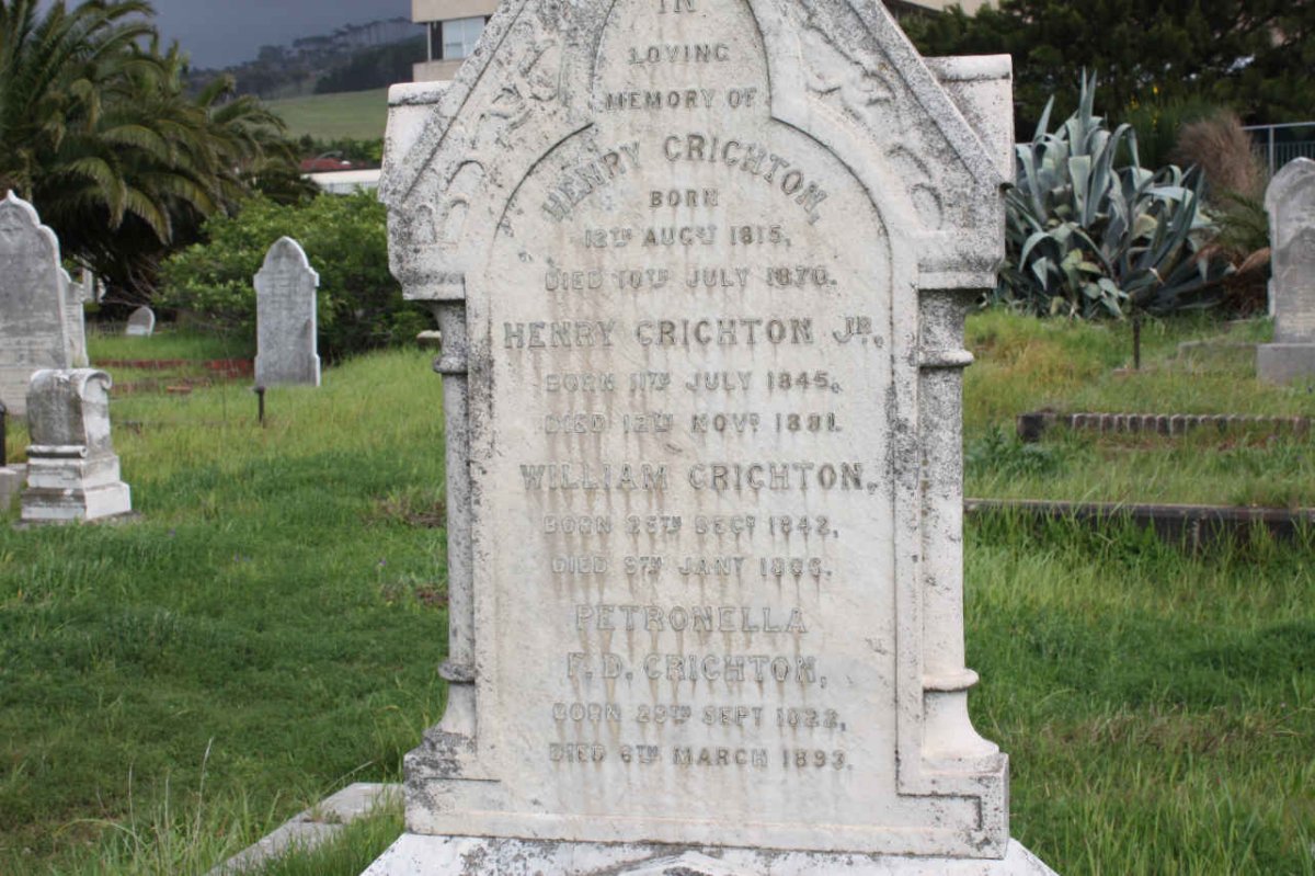 CRICHTON Henry 1815-1870 :: CRICHTON Henry Jr. 1845-1881 :: CRICHTON William 1842-1906 :: CRICHTON Petronella F.D. 1822-1893