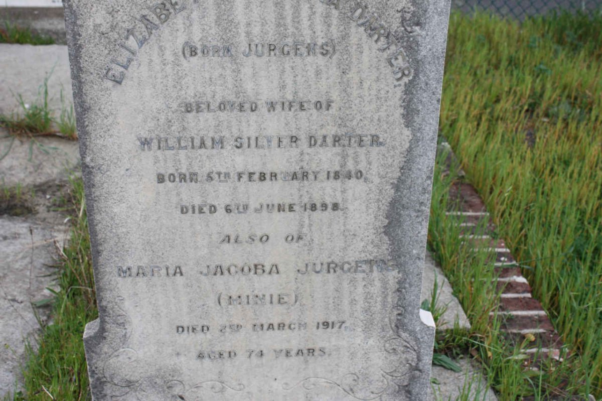 DARTER Elizabeth ? nee JURGENS 1840-1898 :: JURGENS Maria Jacoba  -1917