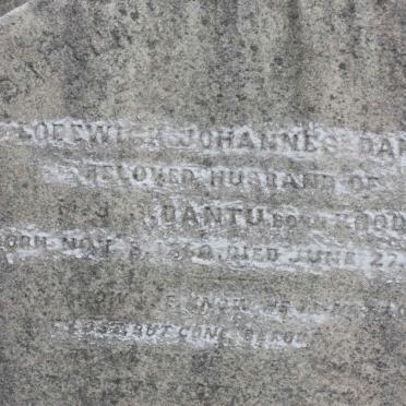 DANTU Lodewyk Johannes 186?-1895