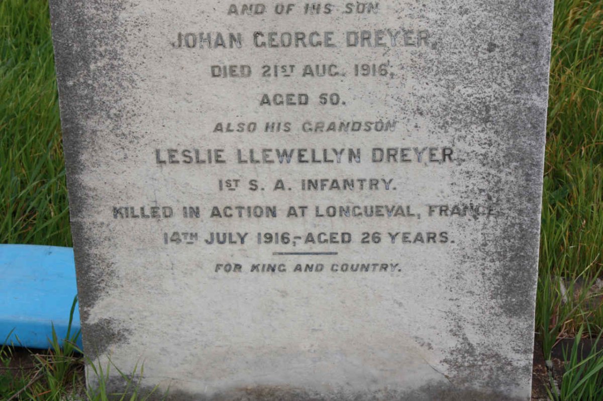 DREYER Leslie Llewellyn -1916