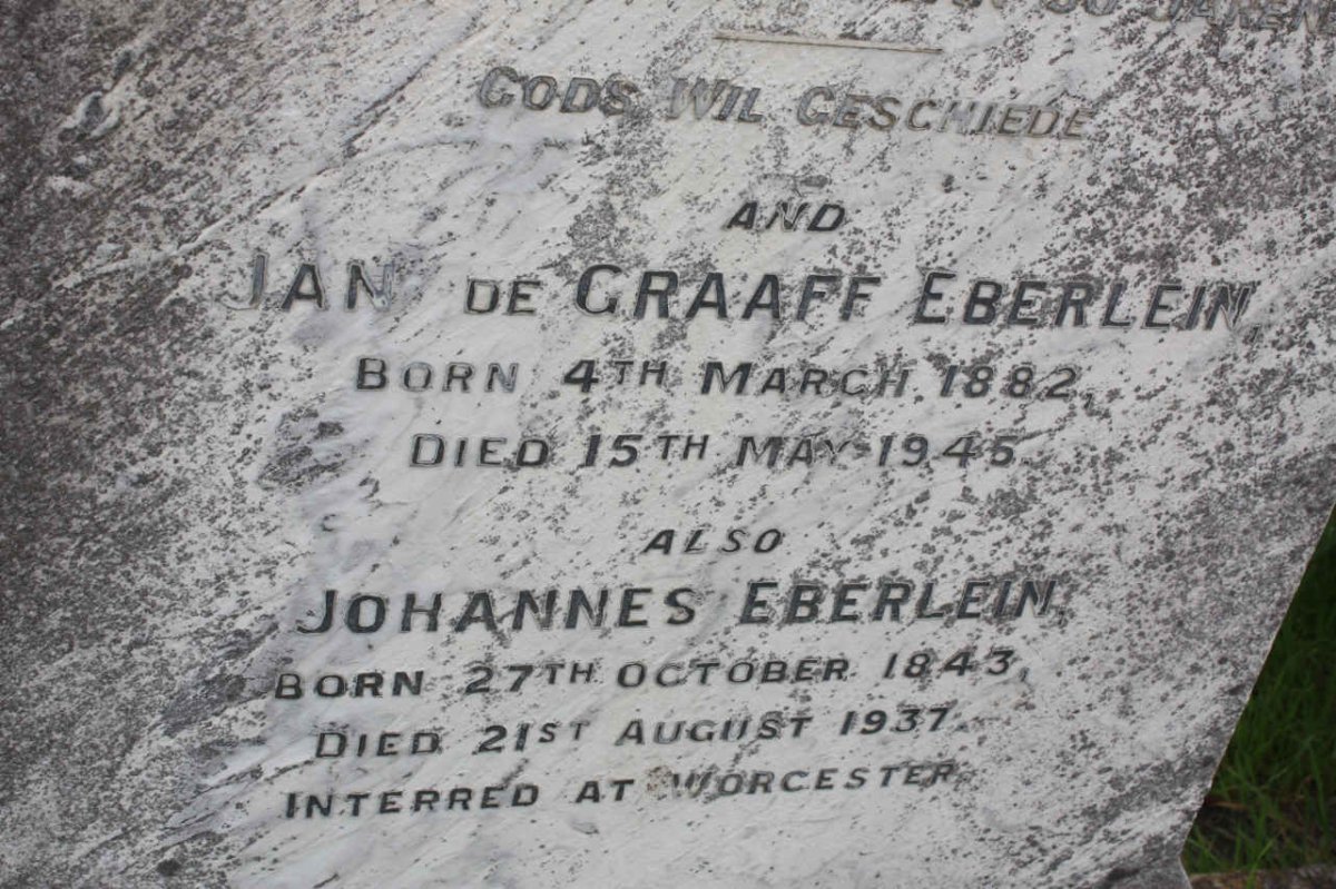 EBERLEIN Jan de Graaff 1882-1945 :: EBERLEIN Johannes 1843-1937