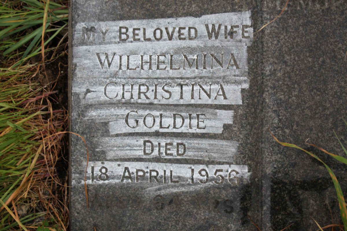 GOLDIE Wilhelmina Christina -1956
