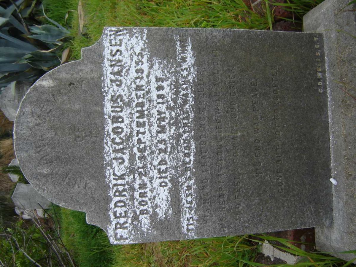 JANSEN Fredrik Jacobus 1855-1899