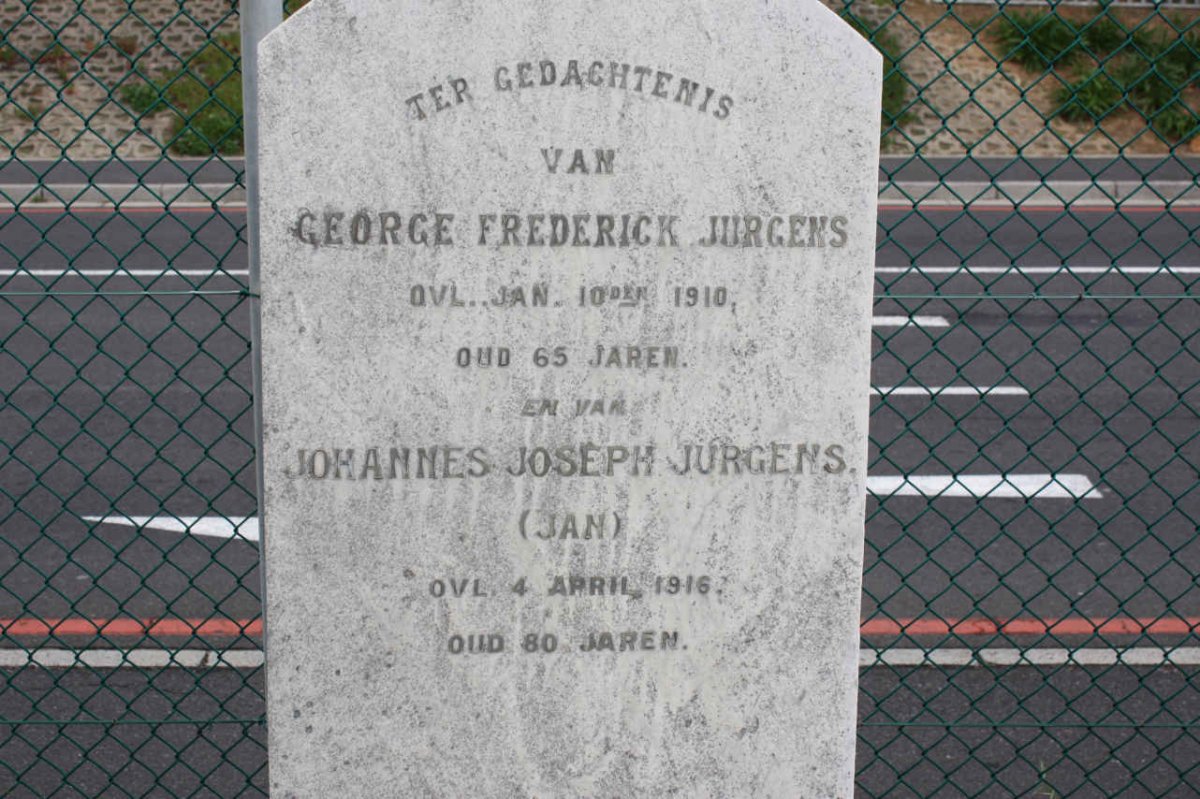 JURGENS George Frederick -1910 :: JURGENS Johannes Joseph 1916