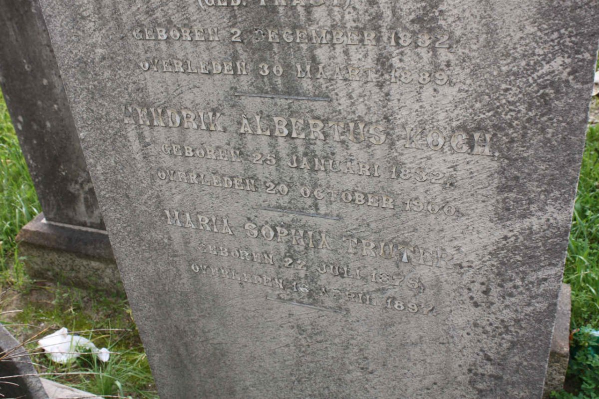 KOCH Hendrik Albertus 1832-1900 :: TRUTER Maria Sophia 1875-1897