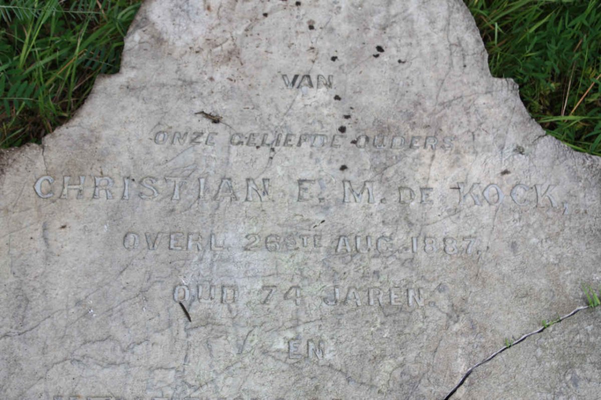 KOCK Christian E.M., de -1887