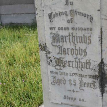 KERCHHOFF Marthinus Jacobus -1932