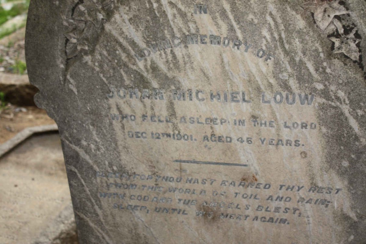 LOUW Johan Michiel -1901