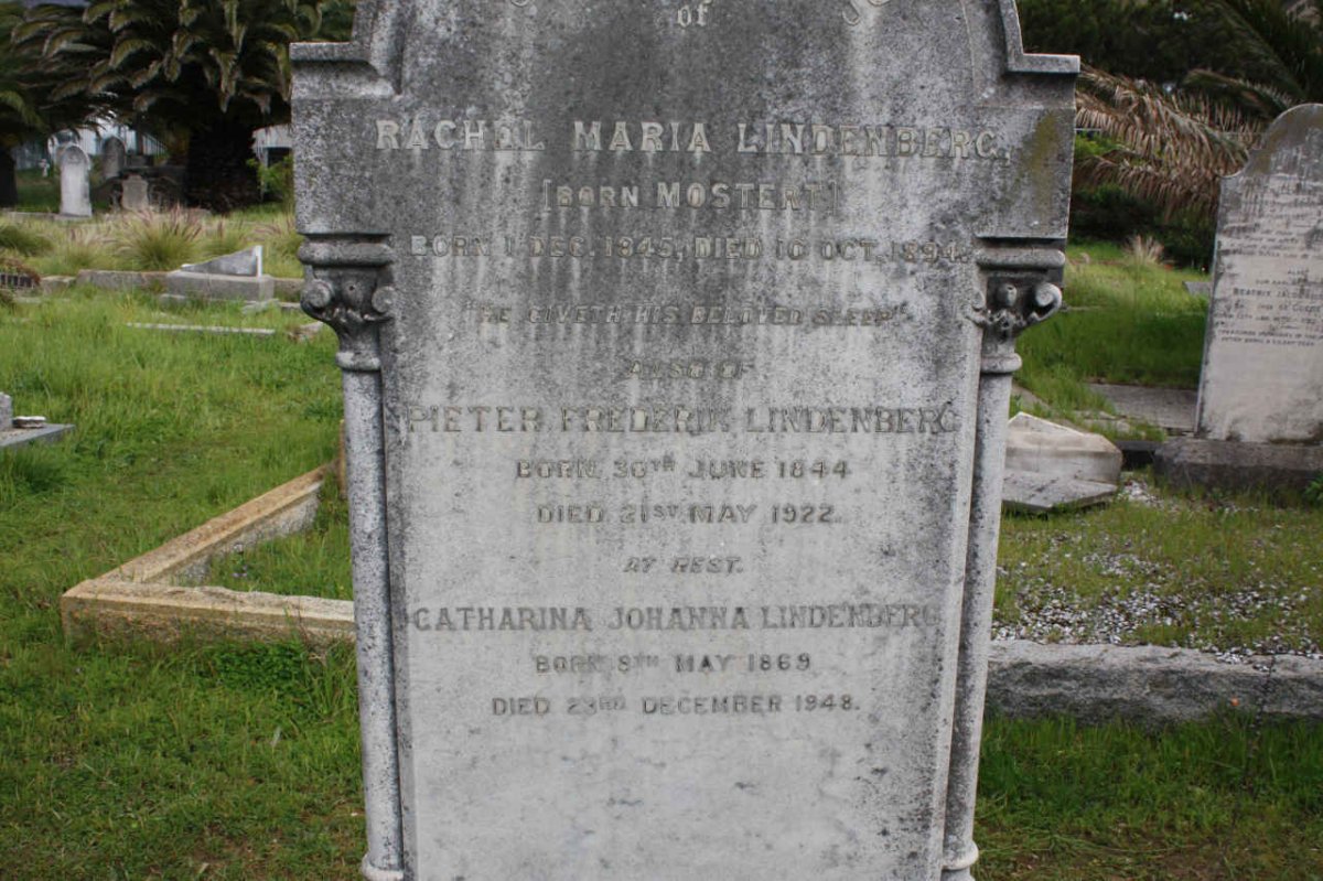 LINDENBERG Pieter Frederik 1844-1922 &amp; Rachel Maria MOSTERT 1845-1894 :: LINDENBERG Catharina Johanna 1869-1948