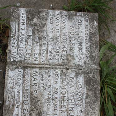 MOLLER Johannes Marthinus 1900-1960 &amp;  Louisa Maria MORKEL 1885-1946 :: MULER Ellen Marie nee MOLLER 1892-1959