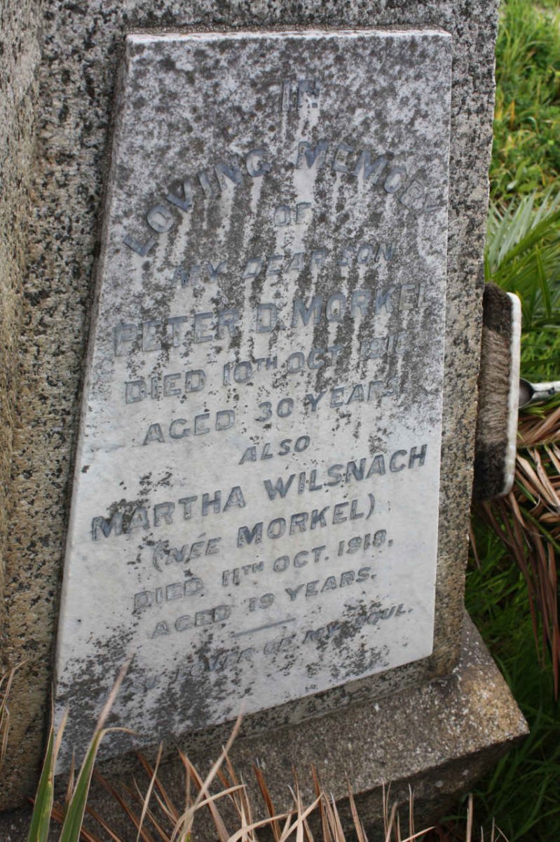 MORKEL Peter D. -1918 :: WILSNACH Martha nee MORKEL -1918
