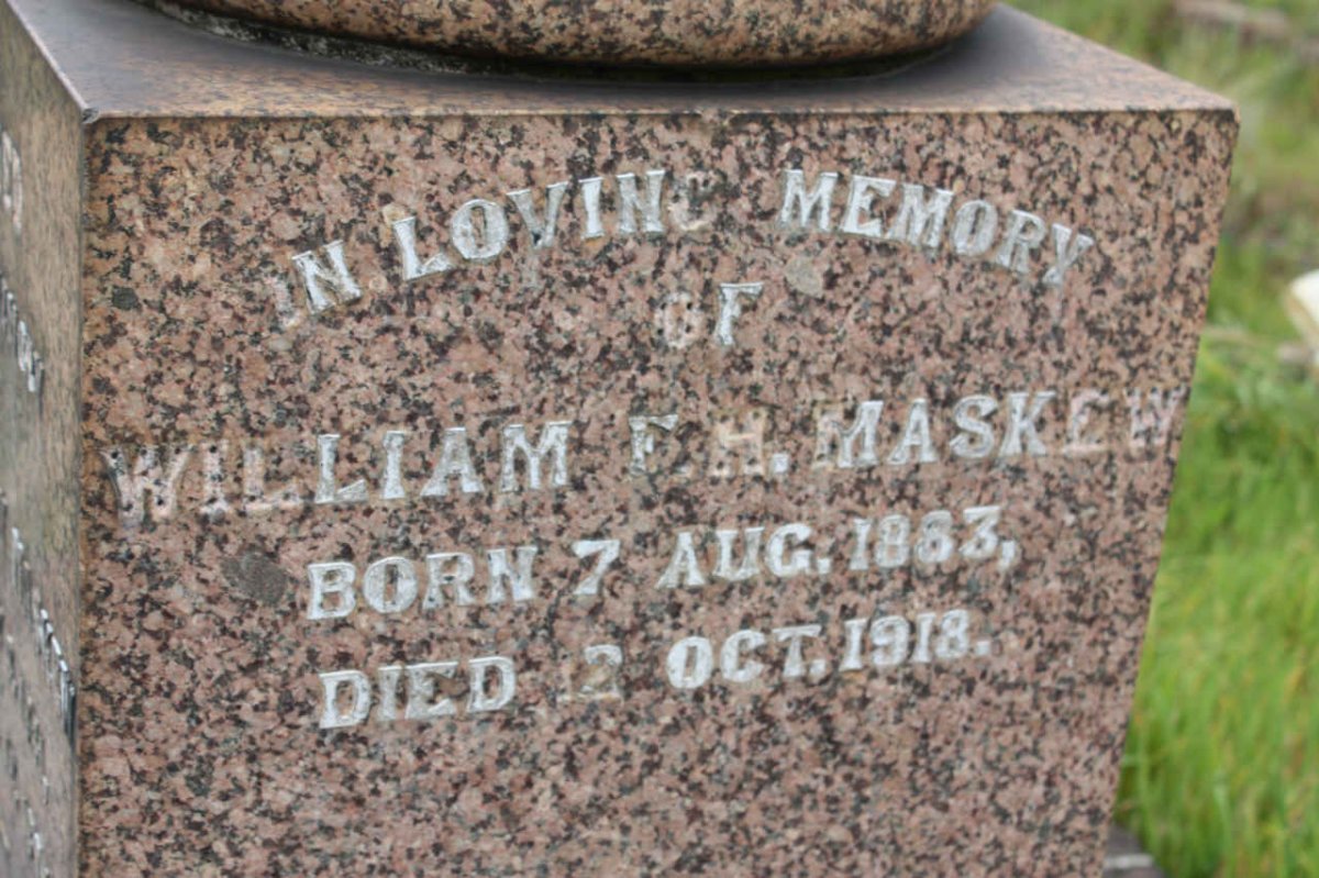 MASKEW William F.H. 1863-1918