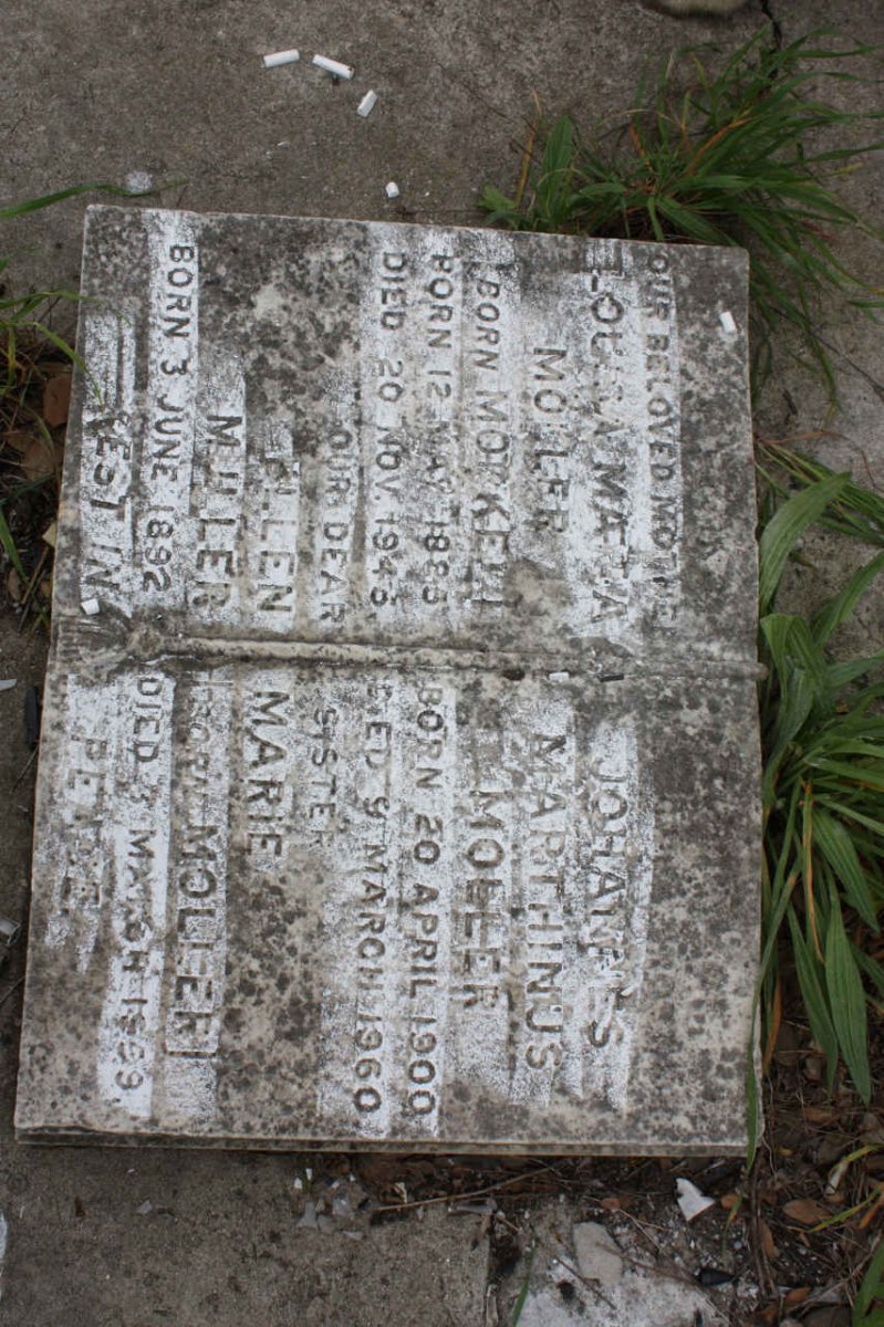 MOLLER Johannes Marthinus 1900-1960 &amp;  Louisa Maria MORKEL 1885-1946 :: MULER Ellen Marie nee MOLLER 1892-1959