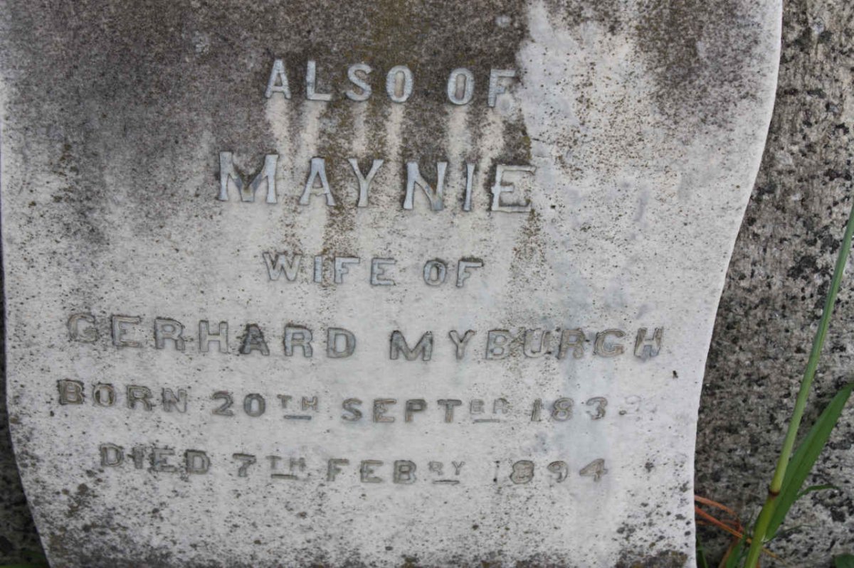 MYBURGH Maynie 183?-1894
