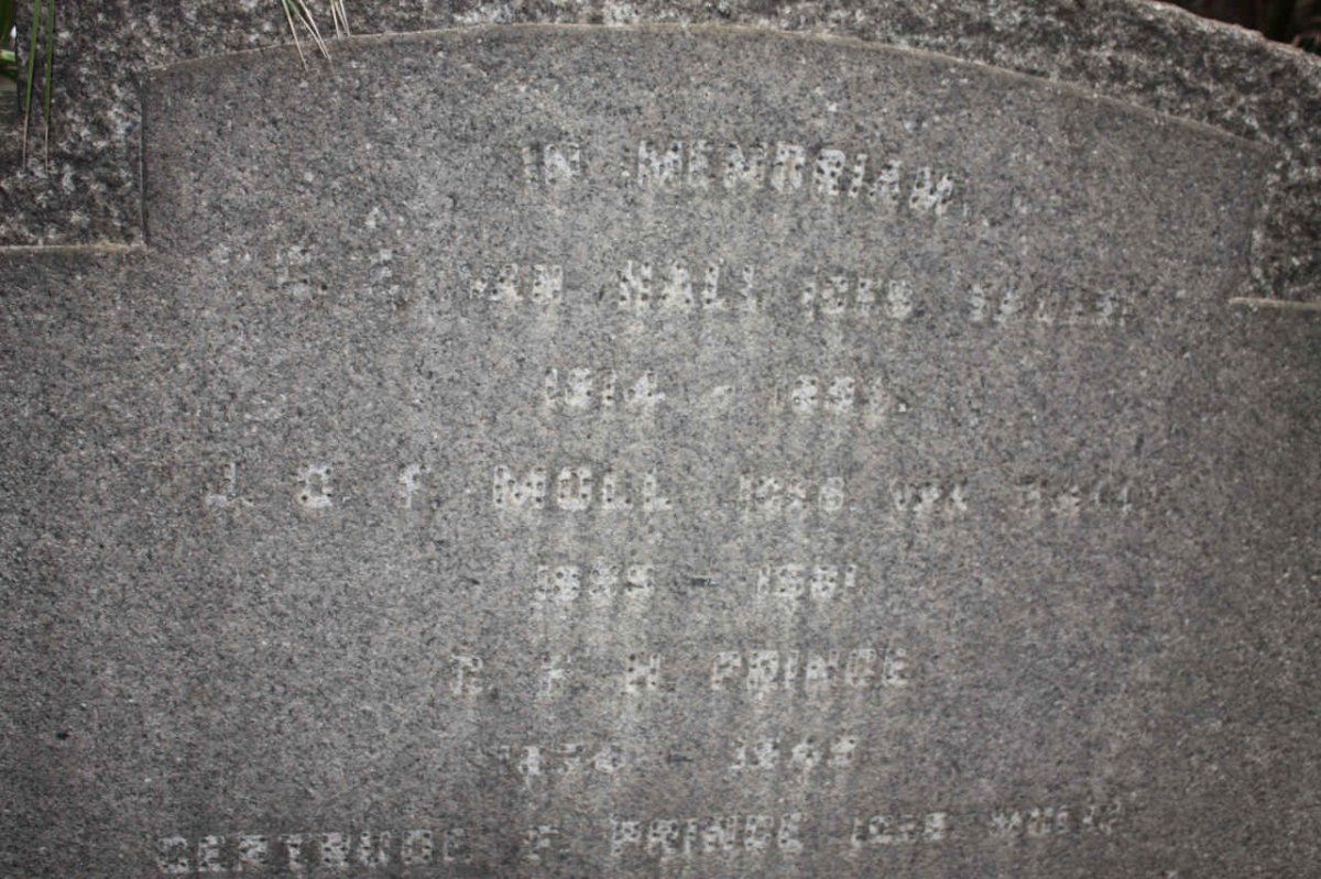 MOLL J.O.F. ?  :: PRINCE ?? :: PRINCE Gertrude F. nee MOLL ?-1949