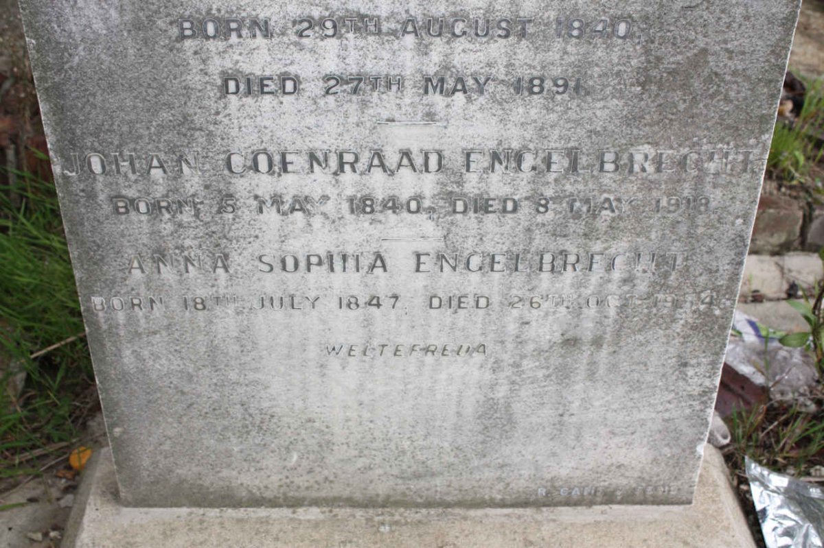 ENGELBRECHT Johan Coenraad 1840-1918 &amp; Anna Sophia 1847-1934
