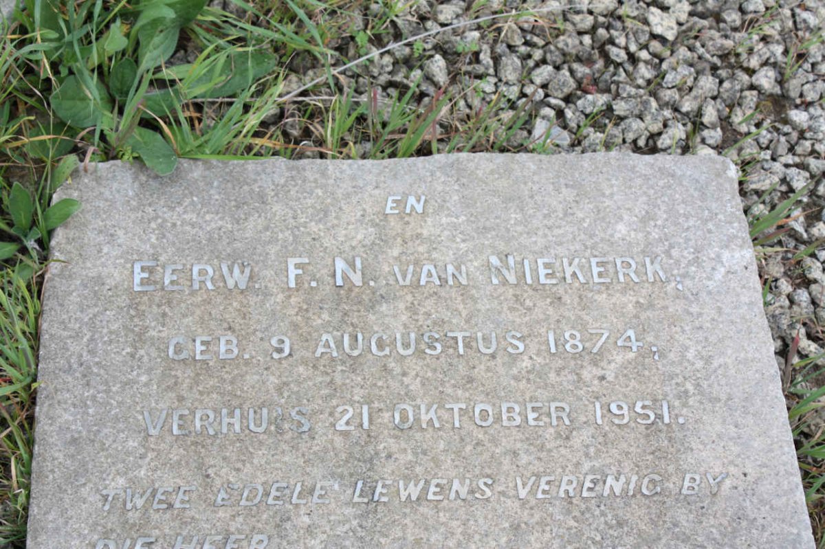 NIEKERK F.N., van 1874-1951