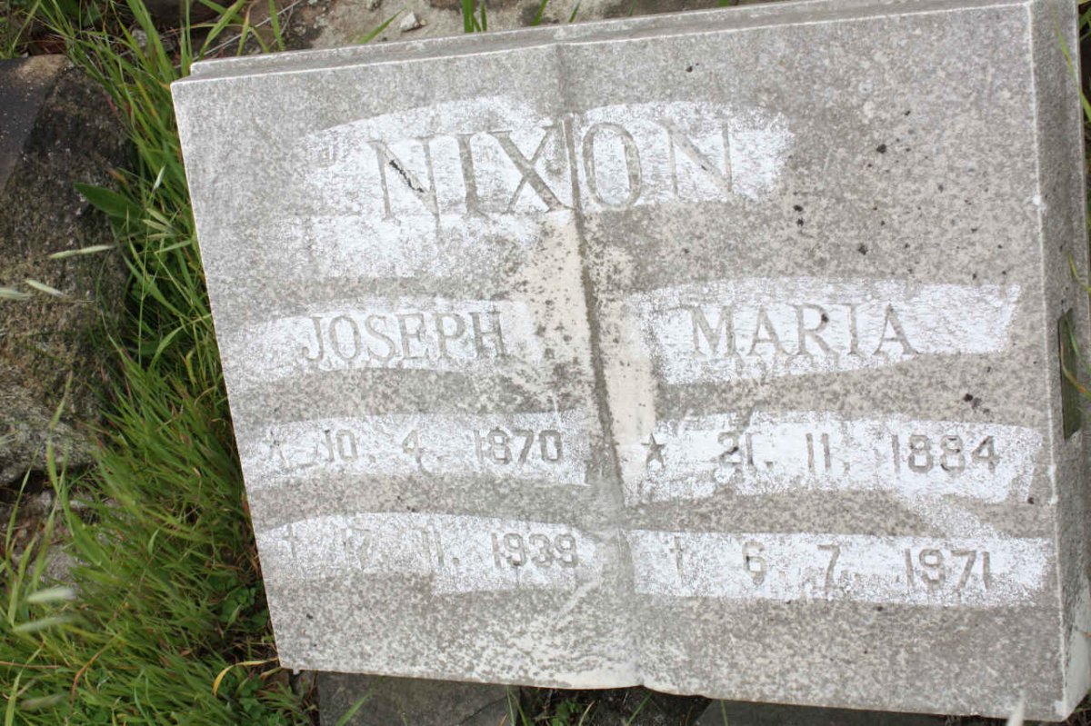 NIXON Joseph 1870-1939 &amp; Maria 1884-1971