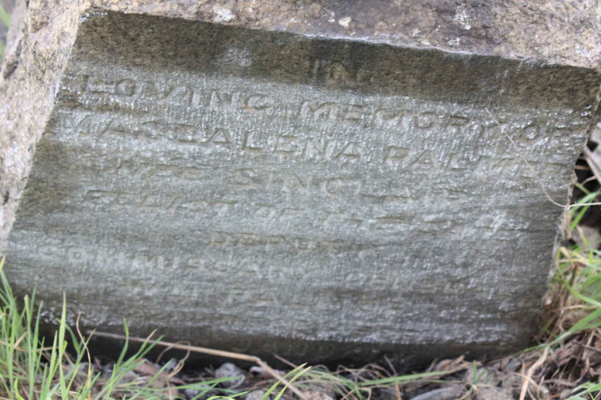 PALMER William ? &amp;  Magdalena SINCLAIR ?