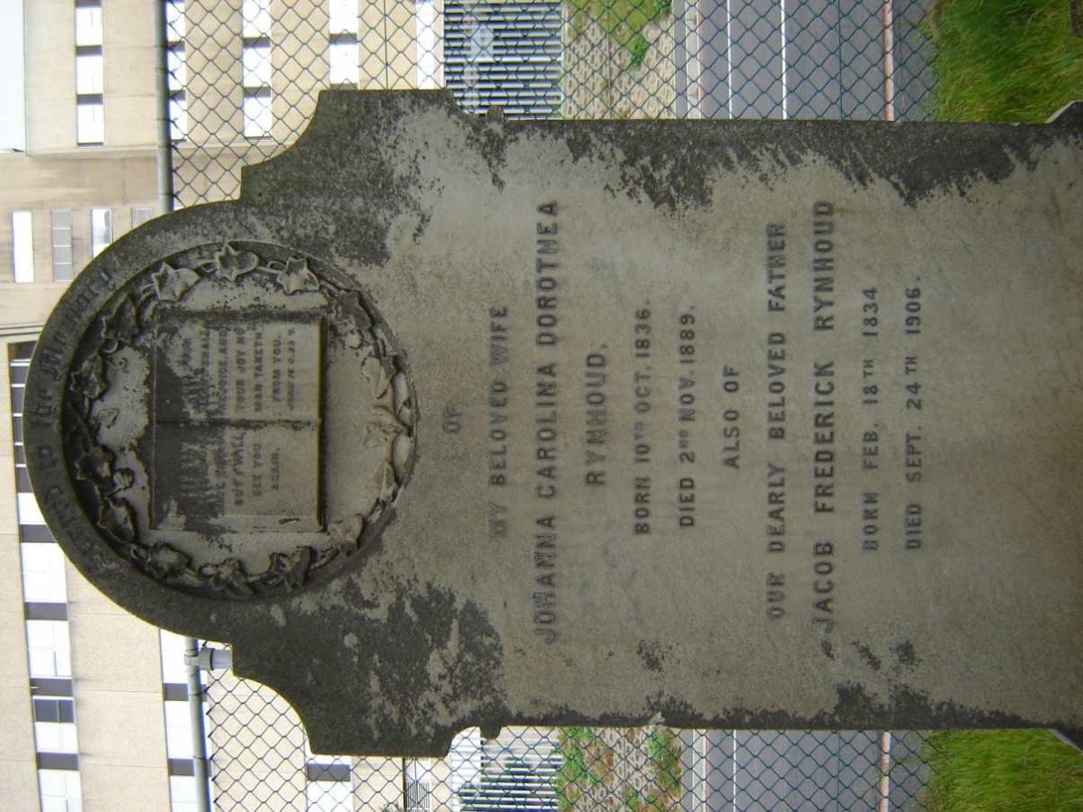 RYNHOUD Jacob Frederick 1834-1906 &amp; Johanna Carolina Dorothea 1836-1889