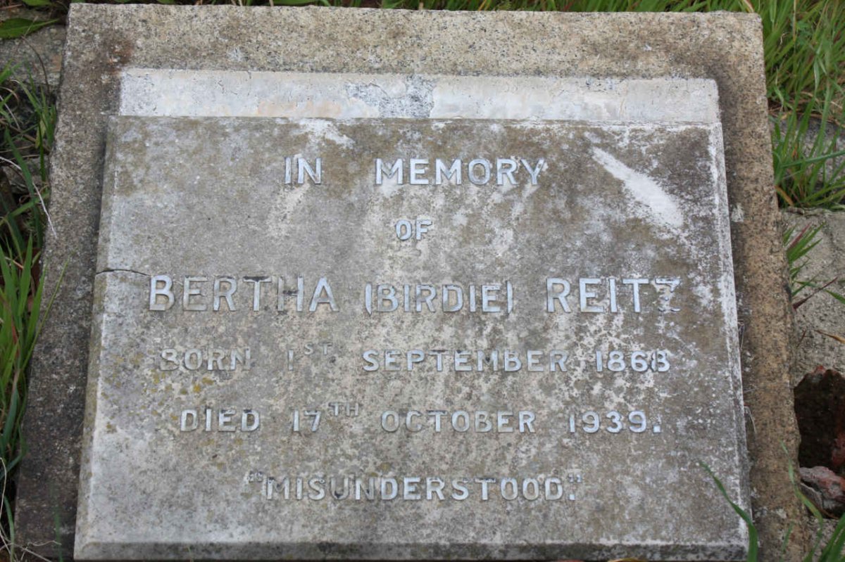 REITZ Bertha 1863-1939
