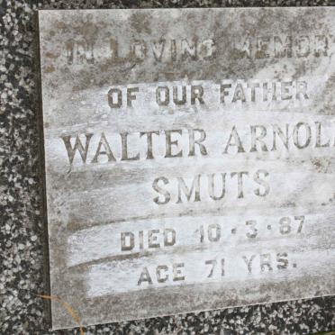 SMUTS Walter Arnold -1987