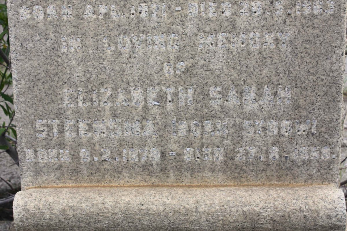 STEENSMA Elizabeth Sarah ?